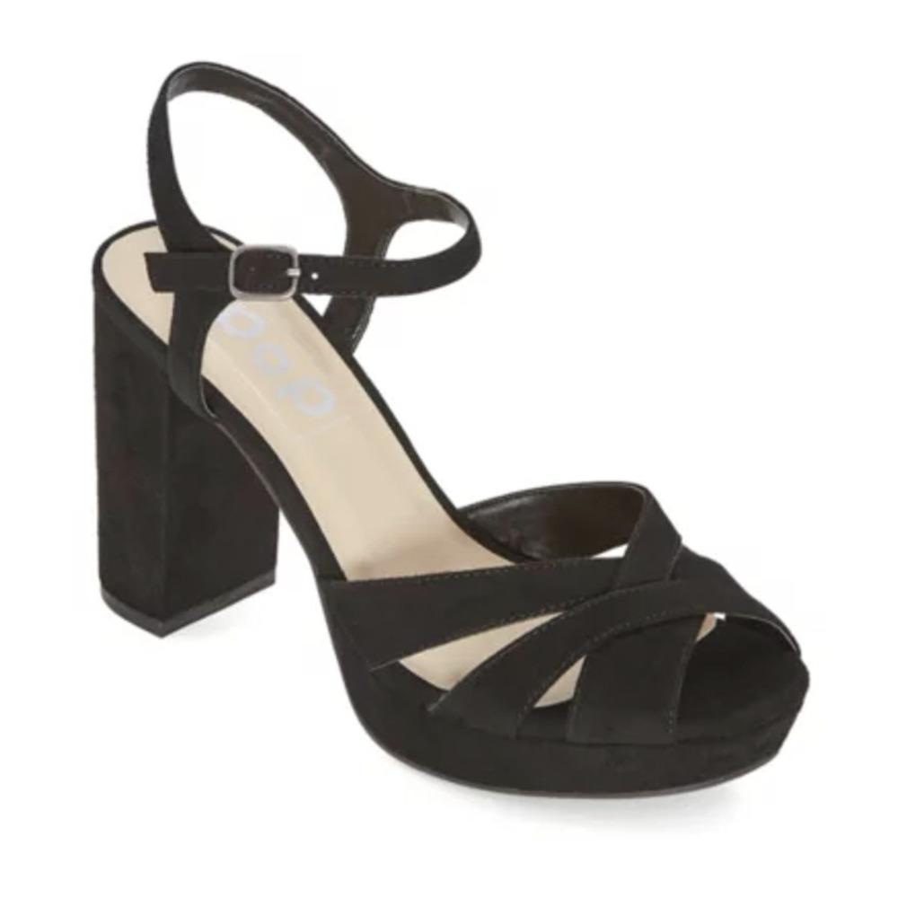 Jellypop Pop Womens Garcelle Ankle Strap Chunky Block Heel Sandals Size 7
